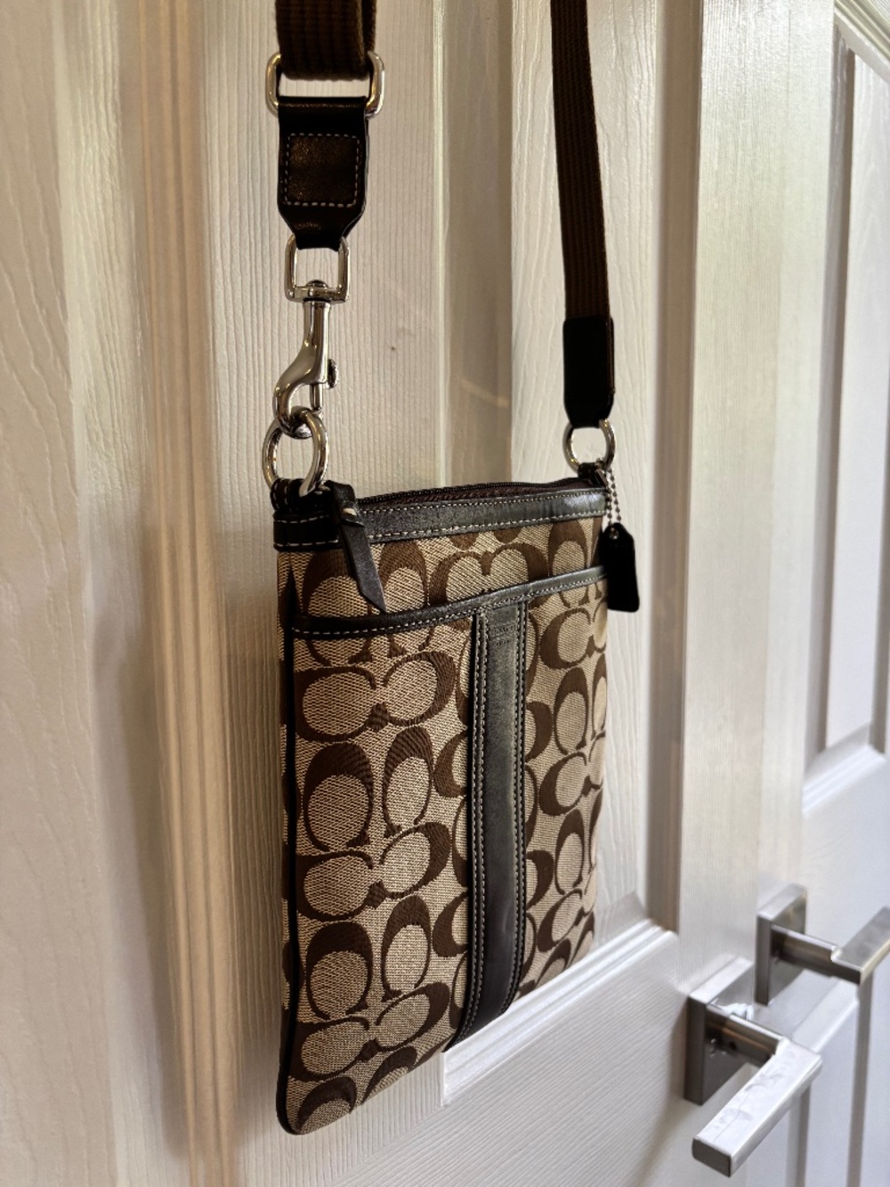 Coach logo crossbody bag